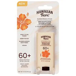 Hawaiian Tropic Weightless Hydration Stick Spf60 0.5 Oz - 0.5 Oz