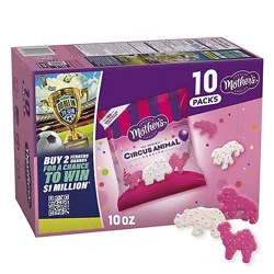 Mother's Original Frosted Circus Animal Cookies 10ct Multipack - 10oz / 283g - 10-1 Oz