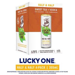 Lucky One Half And Half Tea 4/12 Can - 4-12 Fz