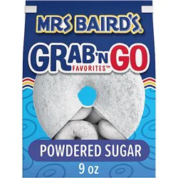 Mrs Bairds Grab-N-Go Mini Powdered Sugar Donuts - 9 Oz