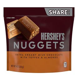 Hershey's Nuggets Milk Chocolate Toffee And Almonds Candy Share Pack - 9 Oz