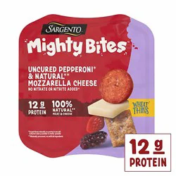 Sargento Mighty Bites Uncured Pepperoni & Mozzarella Cheese 2.8oz - 2.8 Oz