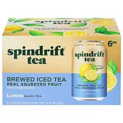 Spindrift Black Tea Lemon 6-12fz - 6-12 Fz