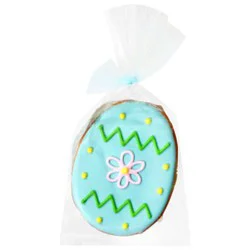 Aqua Easter Egg Cookies - 2 Oz