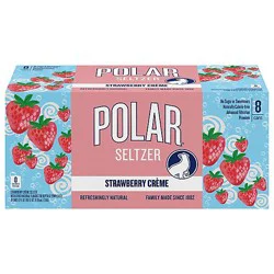Polar Strawberry Creme Seltzer - 96 Fz