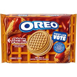 Oreo Chicken And Waffles Sandwich Cookies, Limited Edition - 10.68 Oz