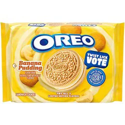 Oreo Banana Pudding Sandwich Cookies, Limited Edition - 10.68 Oz