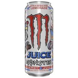 Monster Juice Strawberry Lemonade - 16 Fz