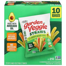 Sensible Portions Straw Veggie Seasalt Avocado Oil 10pc - 7.5 Oz