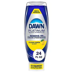 Dawn Platinum Ez-Squeeze Dishwashing Liquid, Clean Lemon - 24 Fl. Oz - 24 Fz