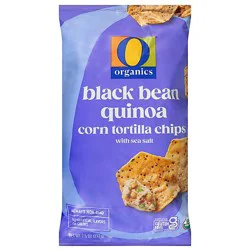 O Organics Tortilla Chips Black Bean Quinoa 7.5 Oz - 7.5 Oz
