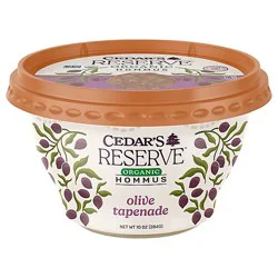 Cedars Reserve Organic Hommus Olive Tapenade - 10 Oz