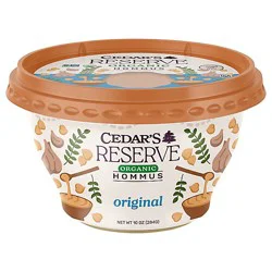 Cedars Reserve Organic Hommus Original - 10 Oz