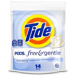 Tide Pods Laundry Detergent, Free & Gentle - 14 Ct. - 14 Ct