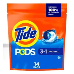 Tide Pods Laundry Detergent 3 In 1, Original Scent - 14 Ct. - 14 Ct