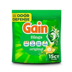 Gain Flings 3 In 1 Detergent, Original Scent - 15 Ct. - 15 Ct