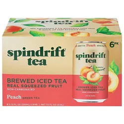Spindrift Peach Green Tea 6-12 Fz - 6-12 Fz