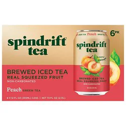 Spindrift Peach Green Tea 6-12 Fz - 6-12 Fz