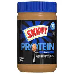 Skippy Chunky Peanut Butter Blended With Plant Protein 16oz Plastic Jar - 16 Oz