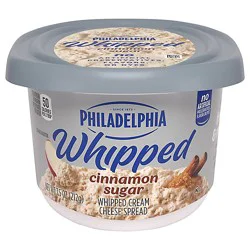 Philadelphia Cinnamon Sugar Whipped Cream Cheese Spread, 7.5 Oz Tub - 7.5 Oz