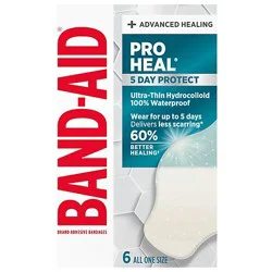 Bandaid Pro Heal 5day Protect Lg 6ct - 6 Ct
