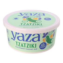 Yaza Tzatziki Mediterranean Greek Yogurt Dill Cucumber Mint Dip - 12 Oz