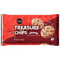 Signature Select Cookies Treasure Chips Chewy 13 Oz - 13 Oz