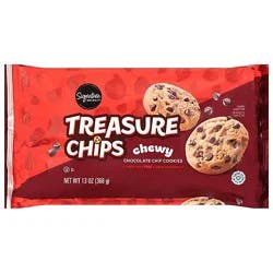 Signature Select Cookies Treasure Chips Chewy 13 Oz - 13 Oz