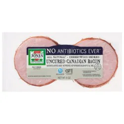 Jones Uncured Canadian Bacon 6 Oz - 6 Oz