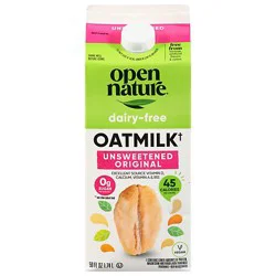 Open Nature Oatmilk Unsweetened 59 Fz - 59 Fz