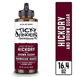 Sticky Fingers Smokehouse Hickory And Brown Sugar Barbecue Sauce 16.4 Oz - 16.4 Oz