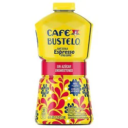 Cafe Bustelo 40 Fluid Ounce Unsweetened Multi-Serve Ready To Drink Espresso Style Coffee, 40 Fz - 40 Fz