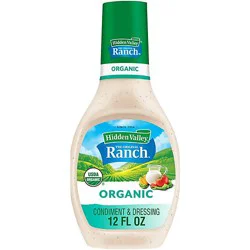 Bottled Hidden Valley Organic Ranch 6/12fo - 12 Fl Oz