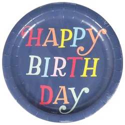 American Greetings Happy Birthday Cake 9 In Round Plates - Ea