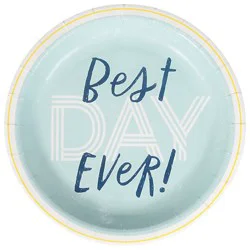American Greetings Best Day Ever 7 In Round Plates - Ea