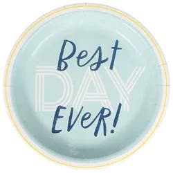 American Greetings Best Day Ever 7 In Round Plates - Ea