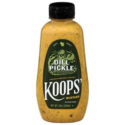 Koops Mustard Dill Pickle Squeeze - 12 Oz