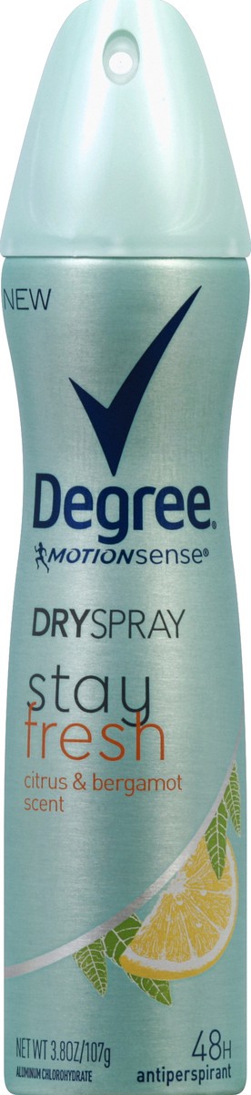 slide 2 of 2, Degree Women Stay Fresh Citrus & Bergamot Antiperspirant Deodorant Dry Spray, 3.8 oz