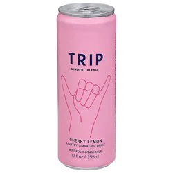 Trip Sparkling Water Mindful Blend Cherry Lemon - 12 Fl Oz