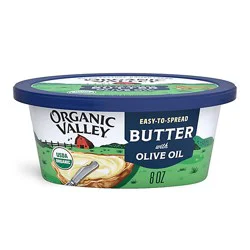 Organic Valley Organic Butter With Olive Oil, 8 Oz - 8 Oz
