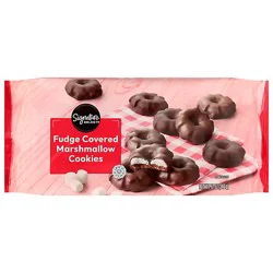 Signature Select Fudge Covered Marshmallow Cookies 12 Oz - 12 Oz