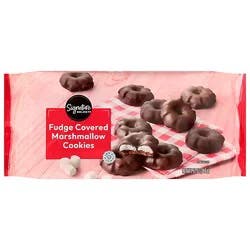 Signature Select Fudge Covered Marshmallow Cookies 12 Oz - 12 Oz