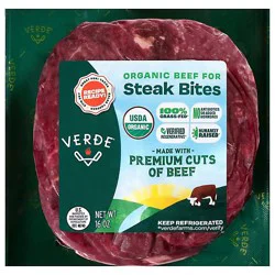 Verde Organic Grass-Fed Steak Bites 16 Oz - 16 Oz