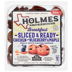 Holmes Sliced Chicken Sausage Blueberry & Maple 12oz - 12 Oz