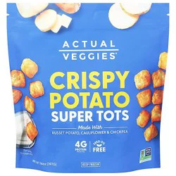 Actual Veggies Tots Potato Super Crispy - 14 Oz