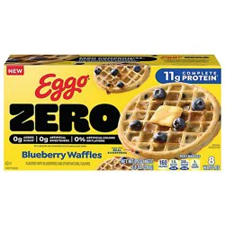 Kellogg's Eggo Waffles Blueberry Zero 9.8oz - 9.8 Oz