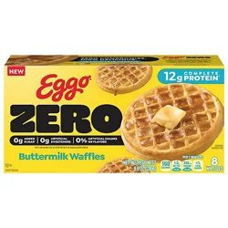 Kellogg's Eggo Waffles Buttermilk Zero 9.8oz - 9.8 Oz