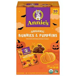 Annie's Organic Chocolate And Honey Bunnies And Pumpkins Grahams 20 Count - 20 Oz