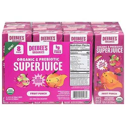Deebees Organic Juice Fruit Punch 8pk - 8-6.75 Fl Oz