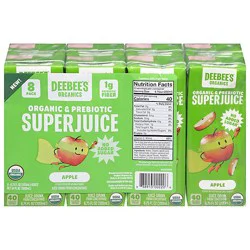 Deebees Organic Juice Apple 8pk - 8-6.75 Fl Oz